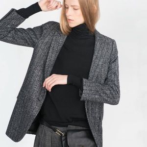 Zara herringbone blazer